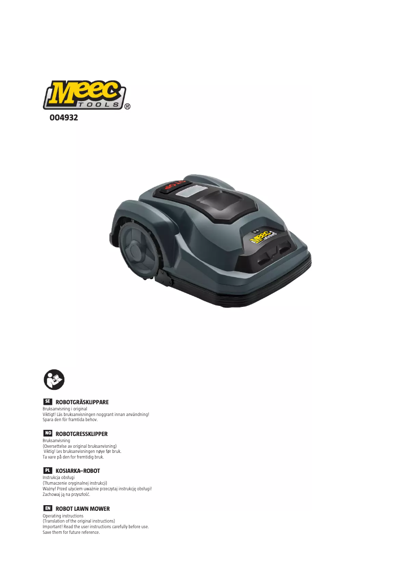 Page 1 de la notice Manuel utilisateur Meec Tools 004-932