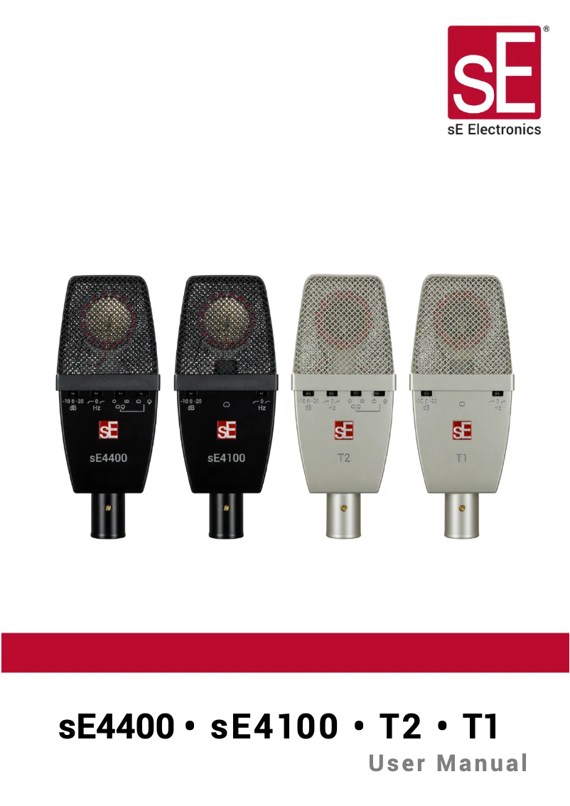 Page 1 de la notice Manuel utilisateur SE Electronics sE4100