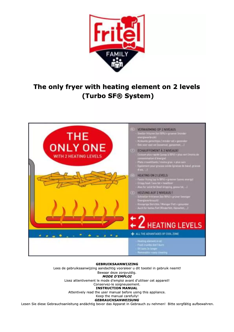 Page 1 de la notice Manuel utilisateur Fritel Turbo SF 4145