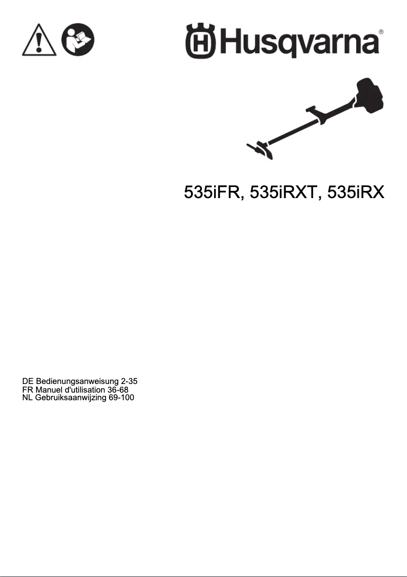 Page 1 de la notice Manuel utilisateur Husqvarna 535iFR