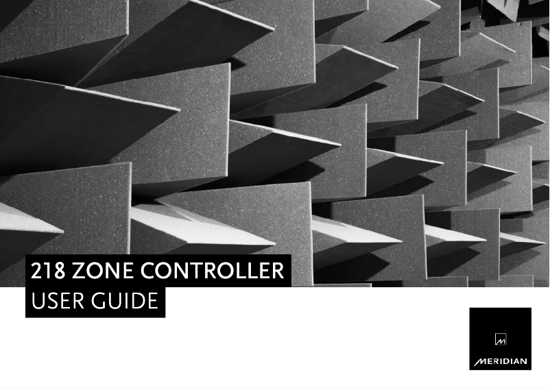 Página 1 del manual Manual de usuario Meridian 218
