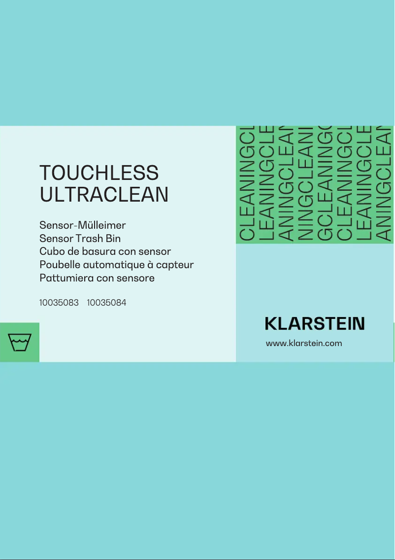 Page 1 de la notice Manuel utilisateur Klarstein Touchless Ultraclean