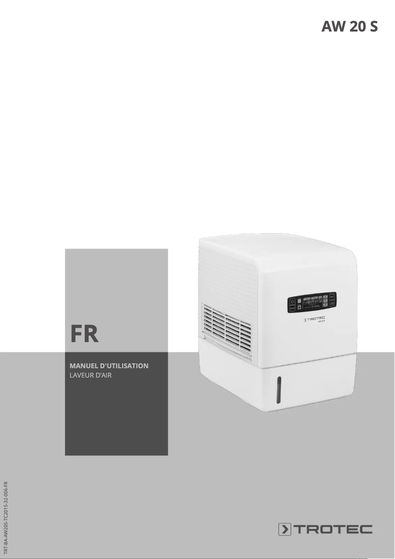 Página 1 del manual Manual de usuario Trotec AW 20 S