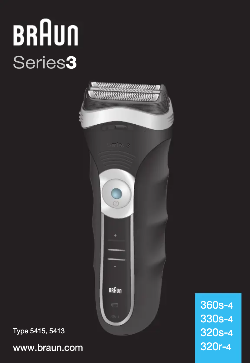 Page 1 de la notice Manuel utilisateur Braun Series 3 330-4