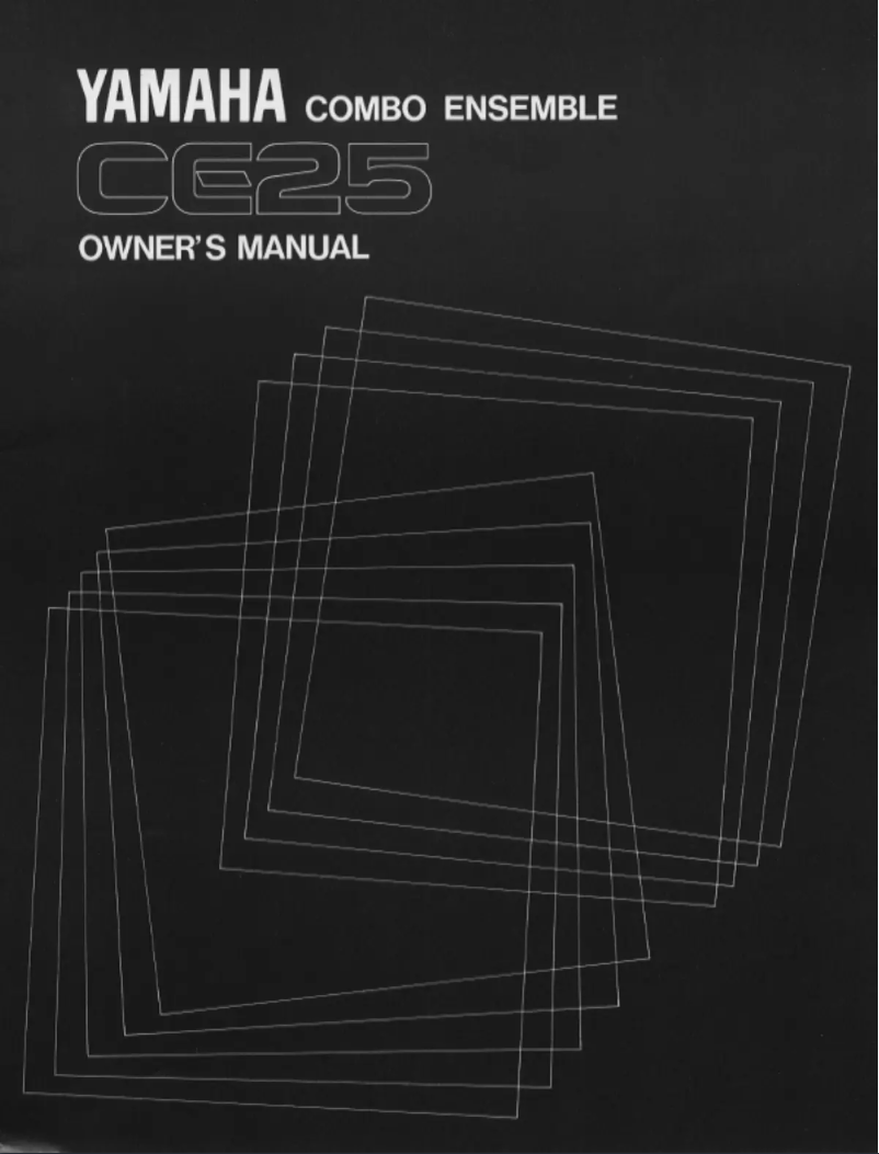 Page 1 of the manual User Manual Yamaha CE25