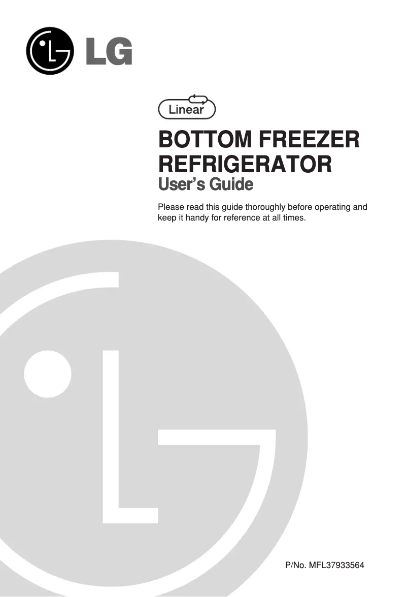 Page 1 de la notice Manuel utilisateur LG GR-L219STSL