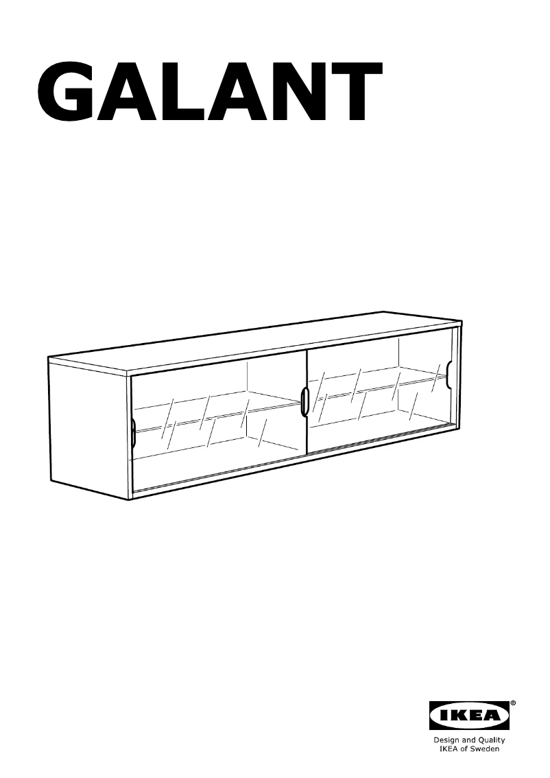 Page 1 de la notice Mode d'emploi Ikea GALANT