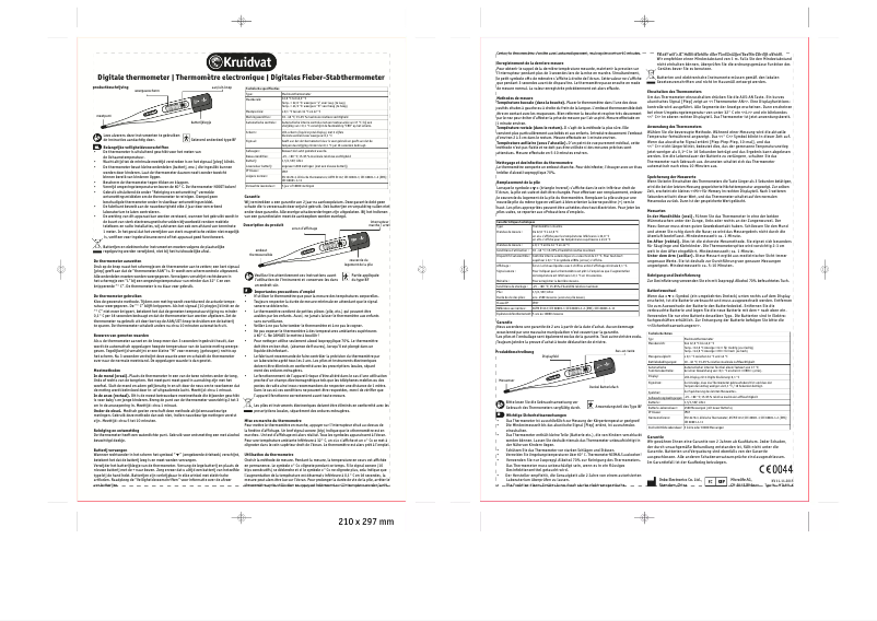 Page 1 of the manual User Manual Kruidvat MT1681-K