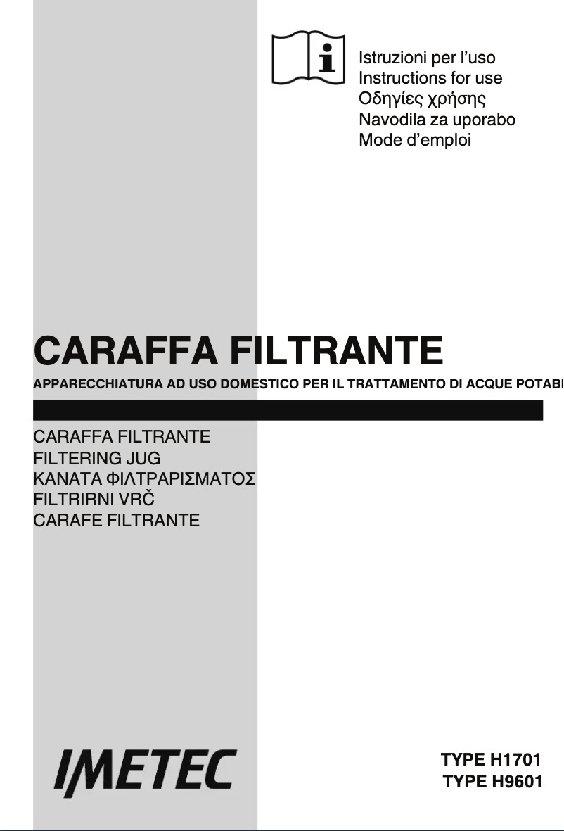 Página 1 del manual Manual de usuario Imetec Acqua WP 120