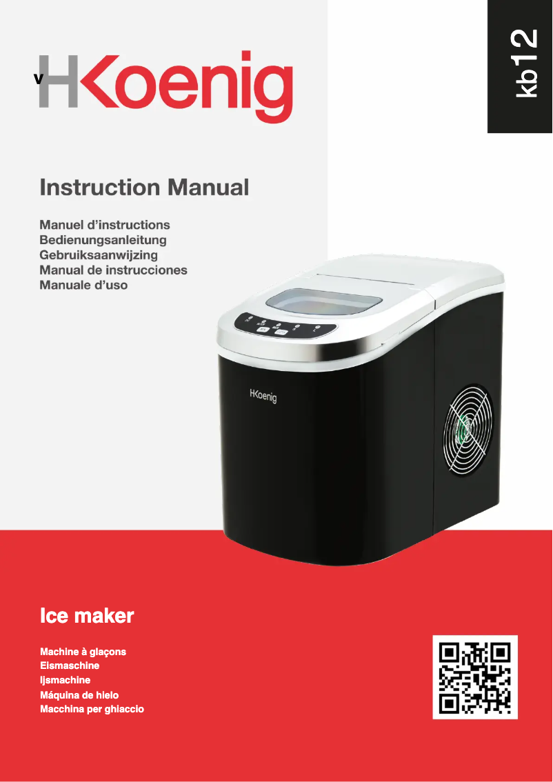 Page 1 de la notice Manuel utilisateur H.Koenig KB12