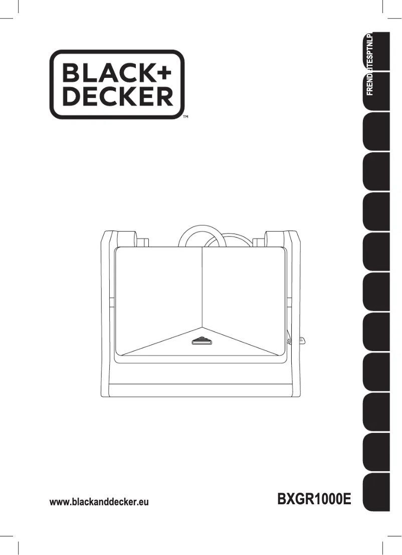 Page 1 de la notice Manuel utilisateur Black & Decker BXGR1000E