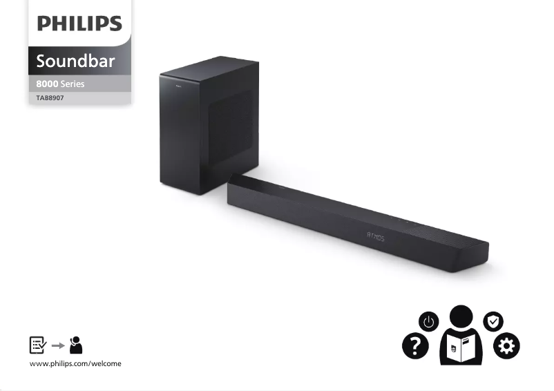 Page 1 de la notice Guide de démarrage rapide Philips TAB8907