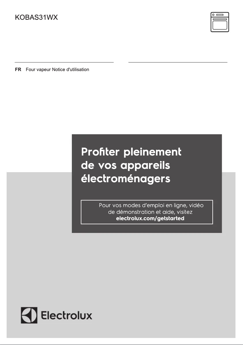 Página 1 del manual Manual de usuario Electrolux KOBAS31WX