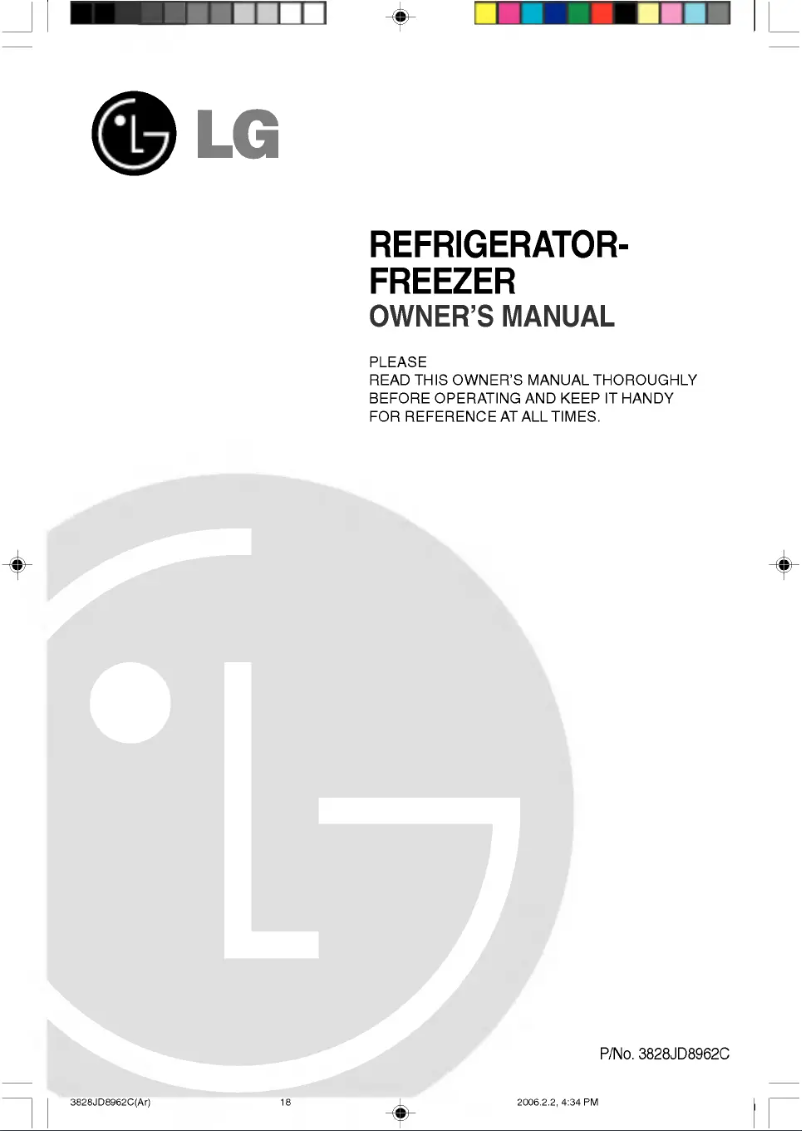 Page 1 de la notice Manuel utilisateur LG GR-B652JBP