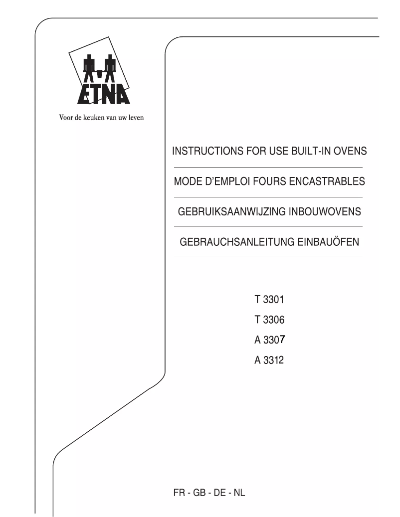 Page 1 de la notice Manuel utilisateur Etna T3306FT