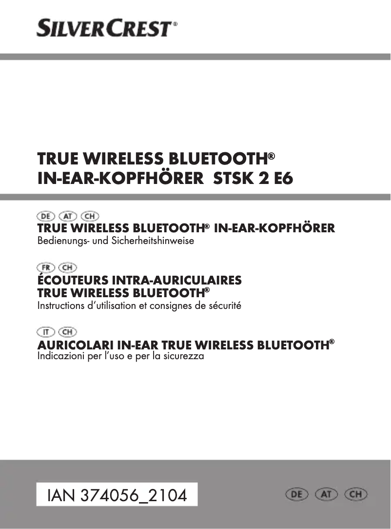Página 1 del manual Manual de usuario SilverCrest STSK 2 E6