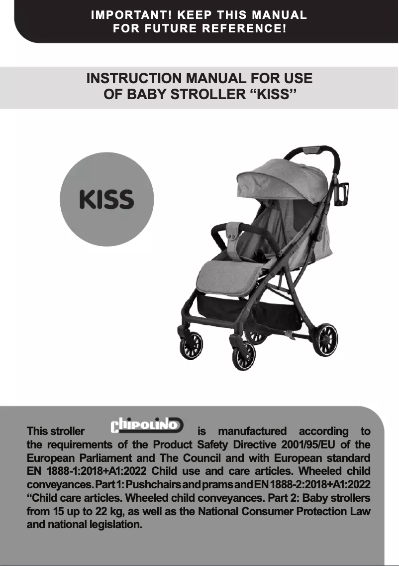 Page 1 de la notice Manuel utilisateur Chipolino Kiss