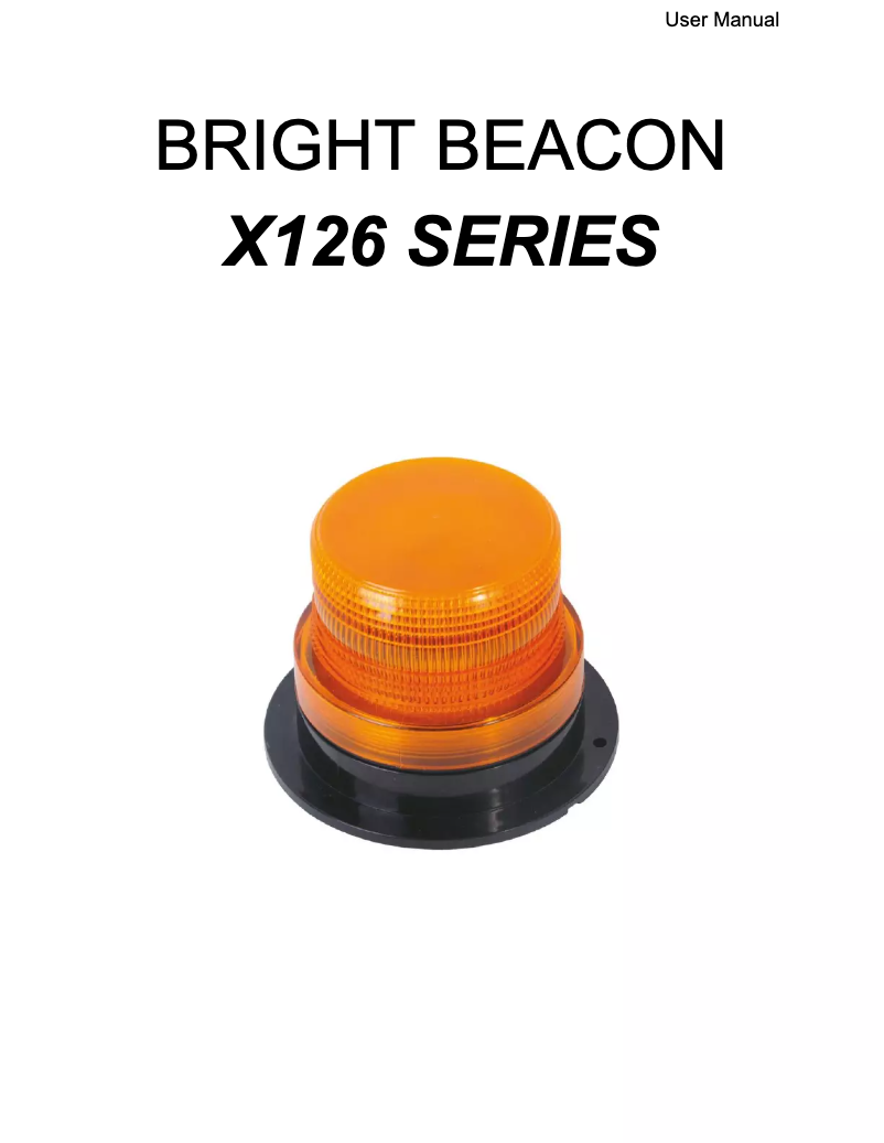 Page 1 de la notice Manuel utilisateur Epcom X126A