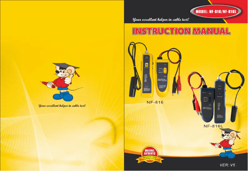 Page 1 de la notice Manuel utilisateur Noyafa NF-816L