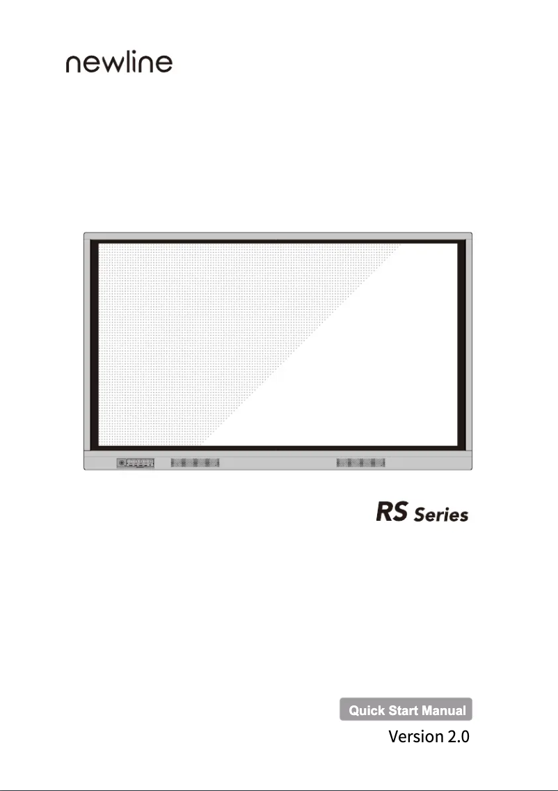 Page 1 de la notice Manuel utilisateur Newline TT-7518RS