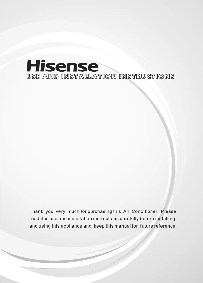 Page 1 de la notice Guide d'installation Hisense APC12