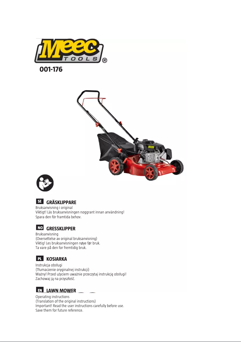 Page 1 de la notice Manuel utilisateur Meec Tools 001-176