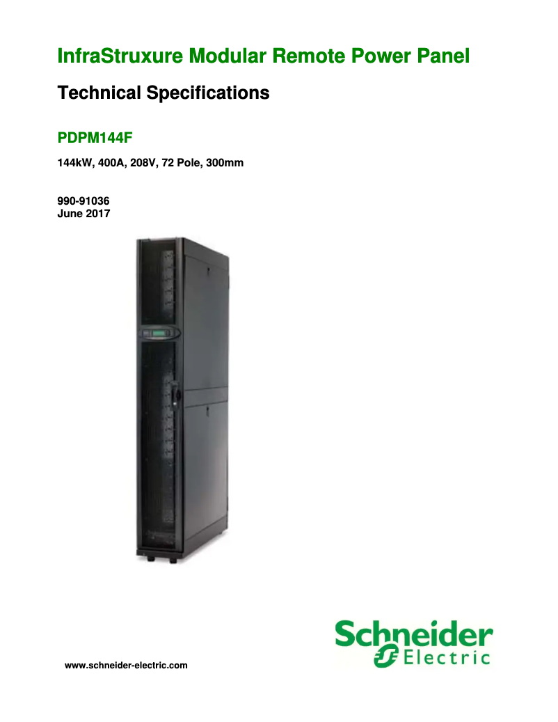 Page 1 de la notice Manuel utilisateur APC PDPM144F