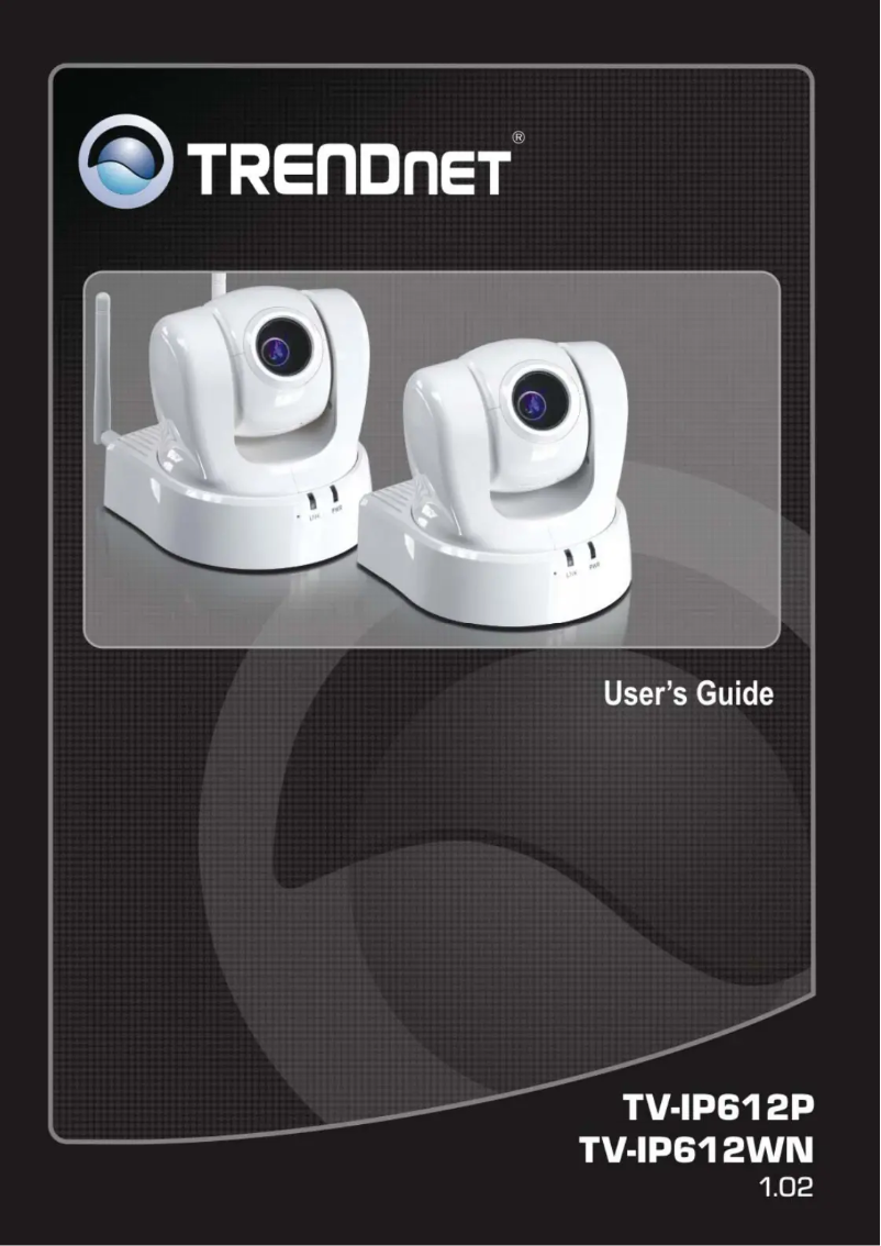 Page 1 de la notice Manuel d'utilisation et d'entretien TRENDnet TV-IP612P