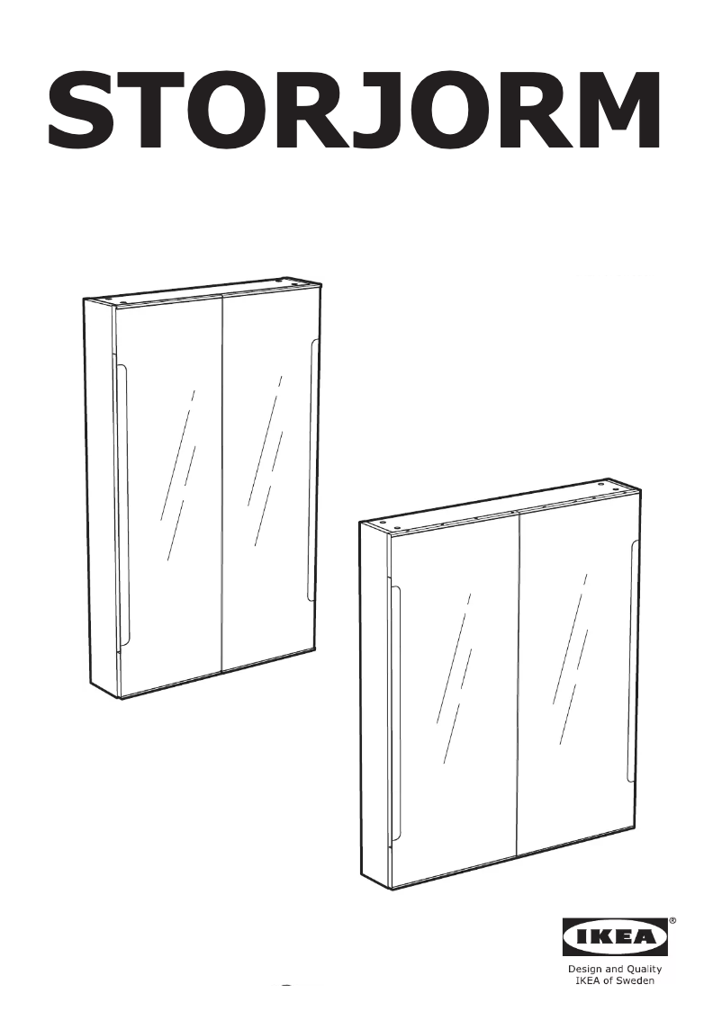 Page 1 de la notice Instructions / montage Ikea STORJORM