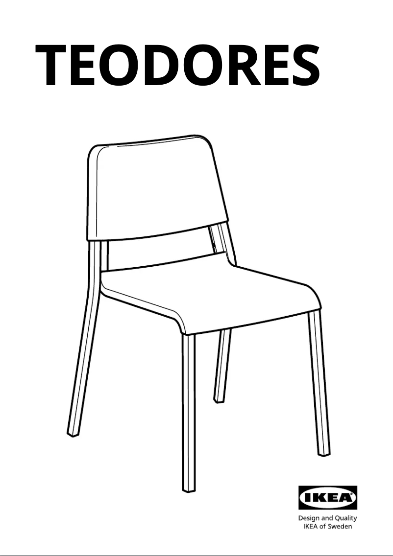 Page 1 de la notice Manuel utilisateur Ikea TEODORES 304.861.56