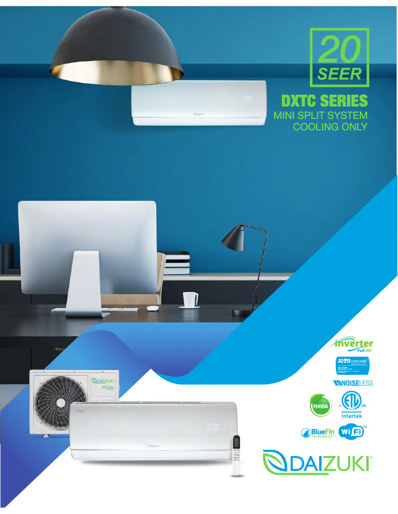 Page 1 of the manual Technical Sheet Daizuki DXTC09X416-20