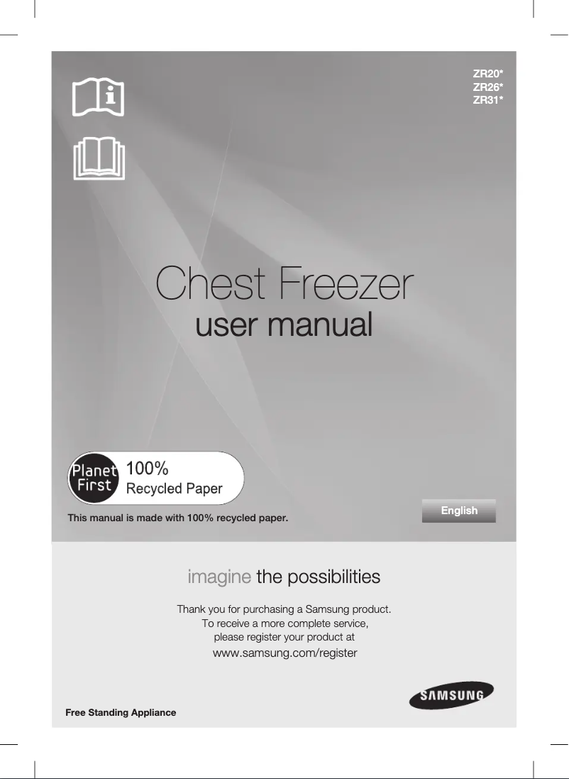 Página 1 del manual Manual de usuario Samsung ZR26FARAEWW