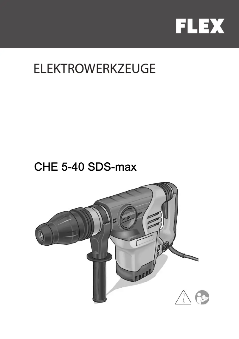 Page 1 de la notice Manuel utilisateur Flex CHE 5-40 SDS-max