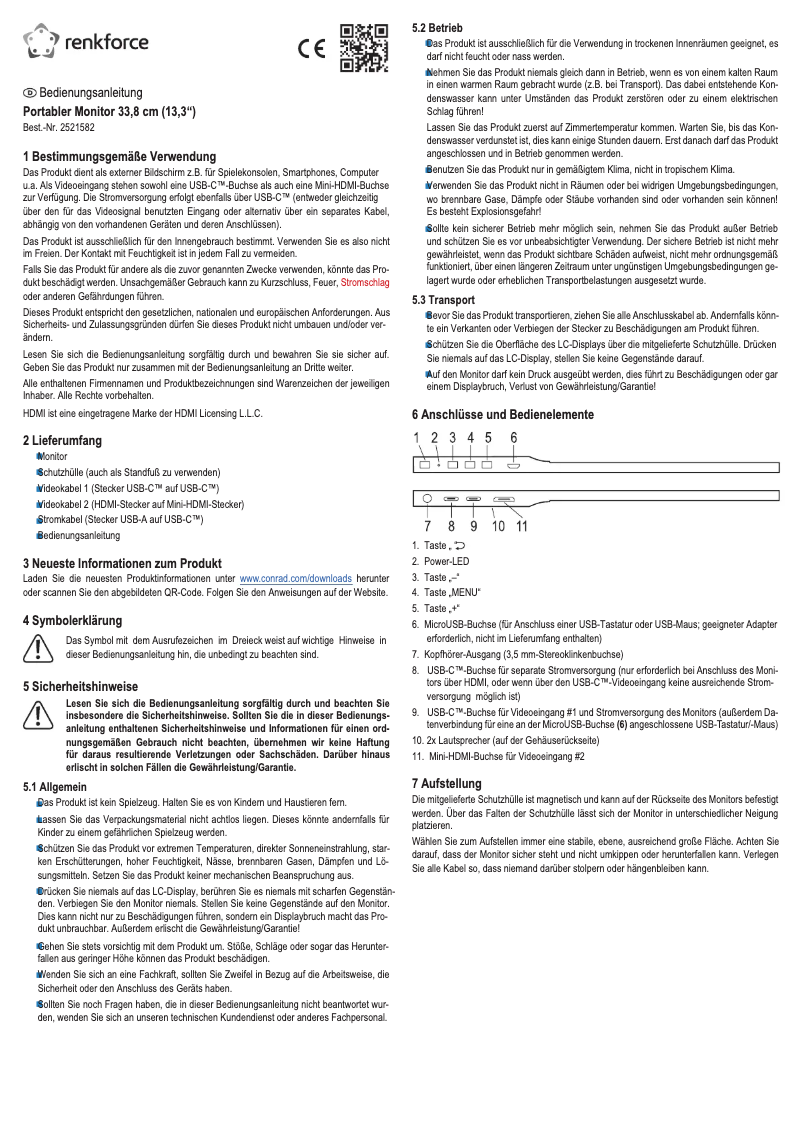 Page 1 de la notice Manuel utilisateur Renkforce RF-PM-300