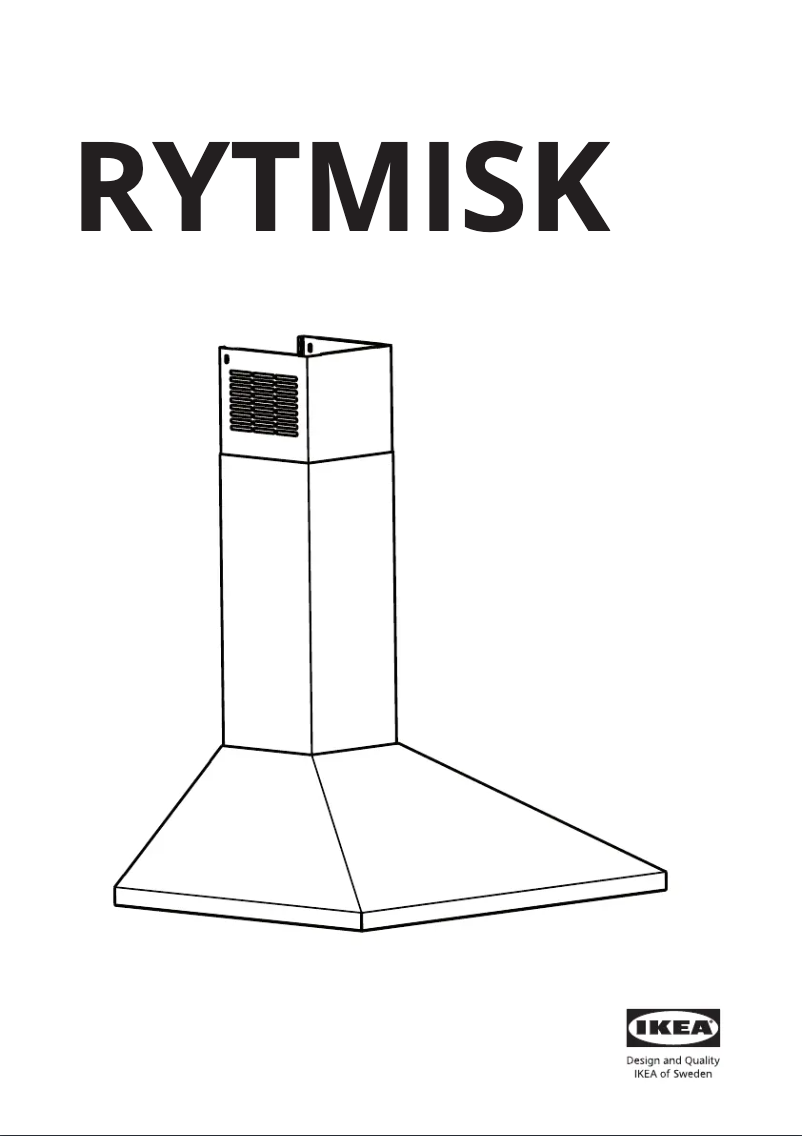 Page 1 de la notice Manuel utilisateur Ikea RYTMISK 604.432.12