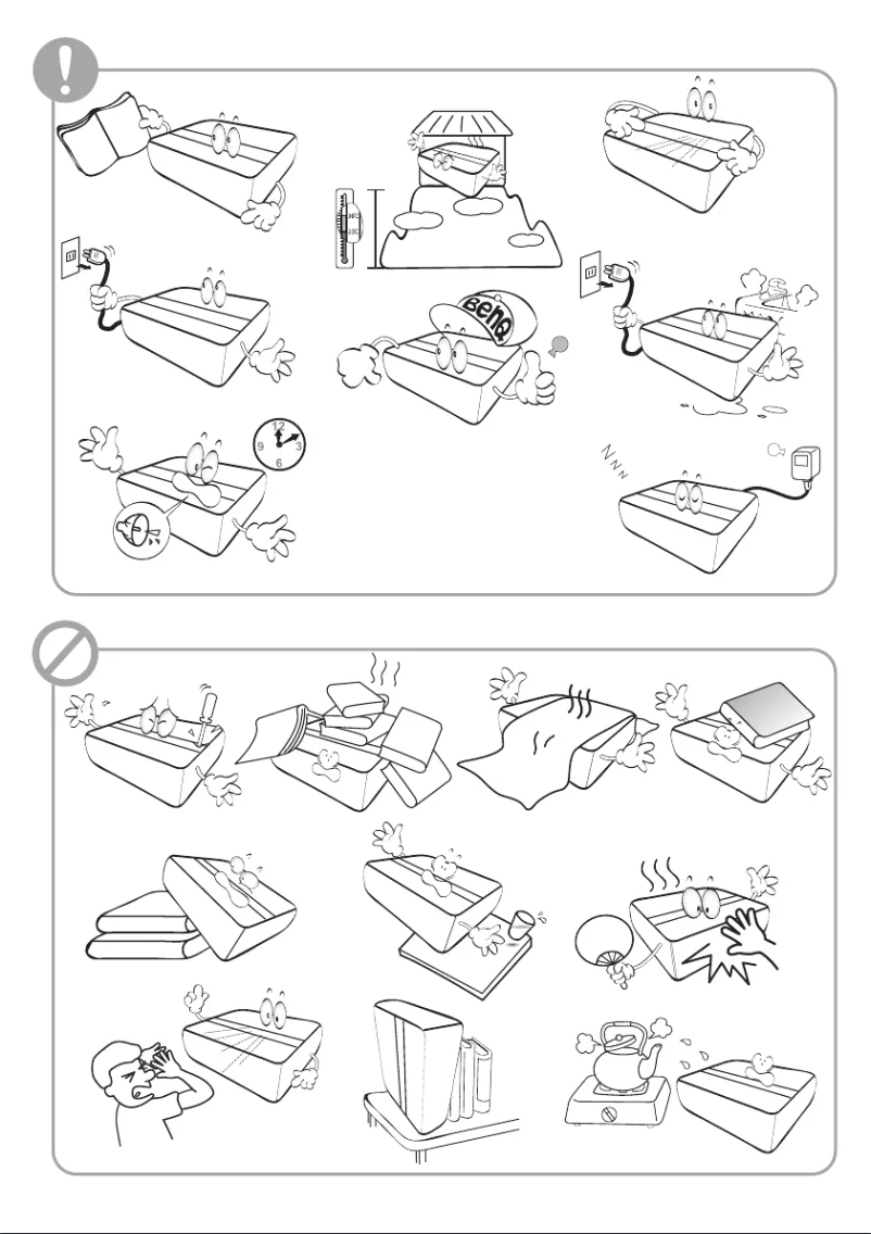 Page 1 of the manual Quick Start Guide BenQ V7000i