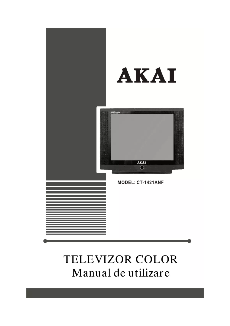 Page 1 of the manual User Manual AKAI CT 1421 T