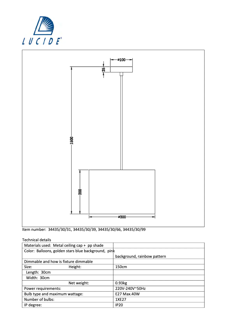 Página 1 del manual Manual de usuario Lucide K3 34435/30/66