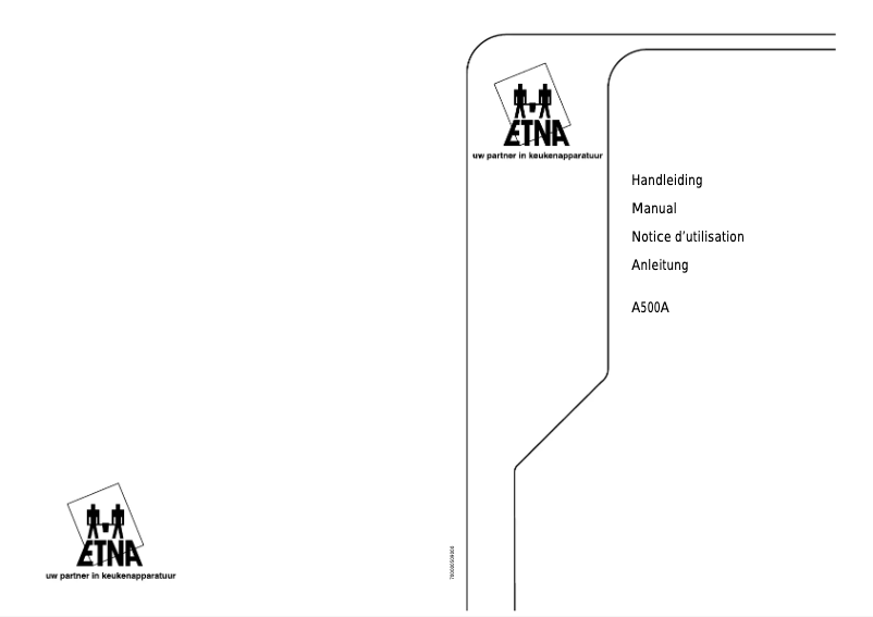 Page 1 de la notice Manuel utilisateur Etna A500