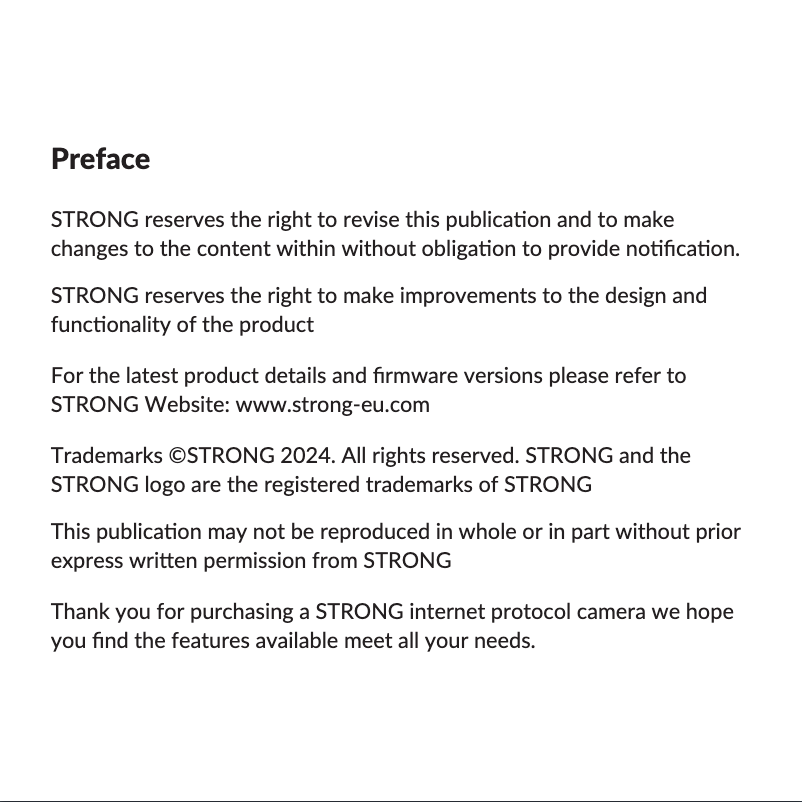 Page 1 of the manual User Manual Strong H80 PRO