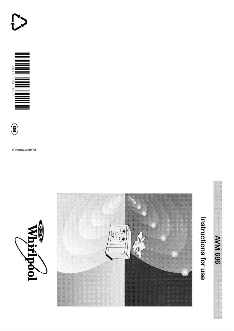 Page 1 de la notice Manuel utilisateur Whirlpool AVM 689