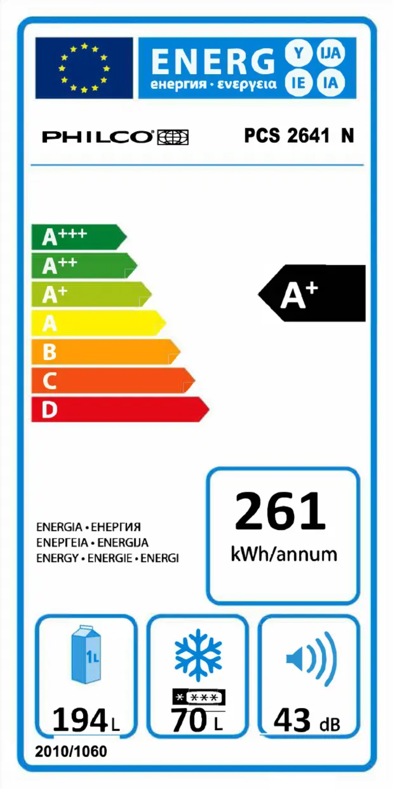 Page 1 de la notice Manuel utilisateur Philco PCS 2641 N