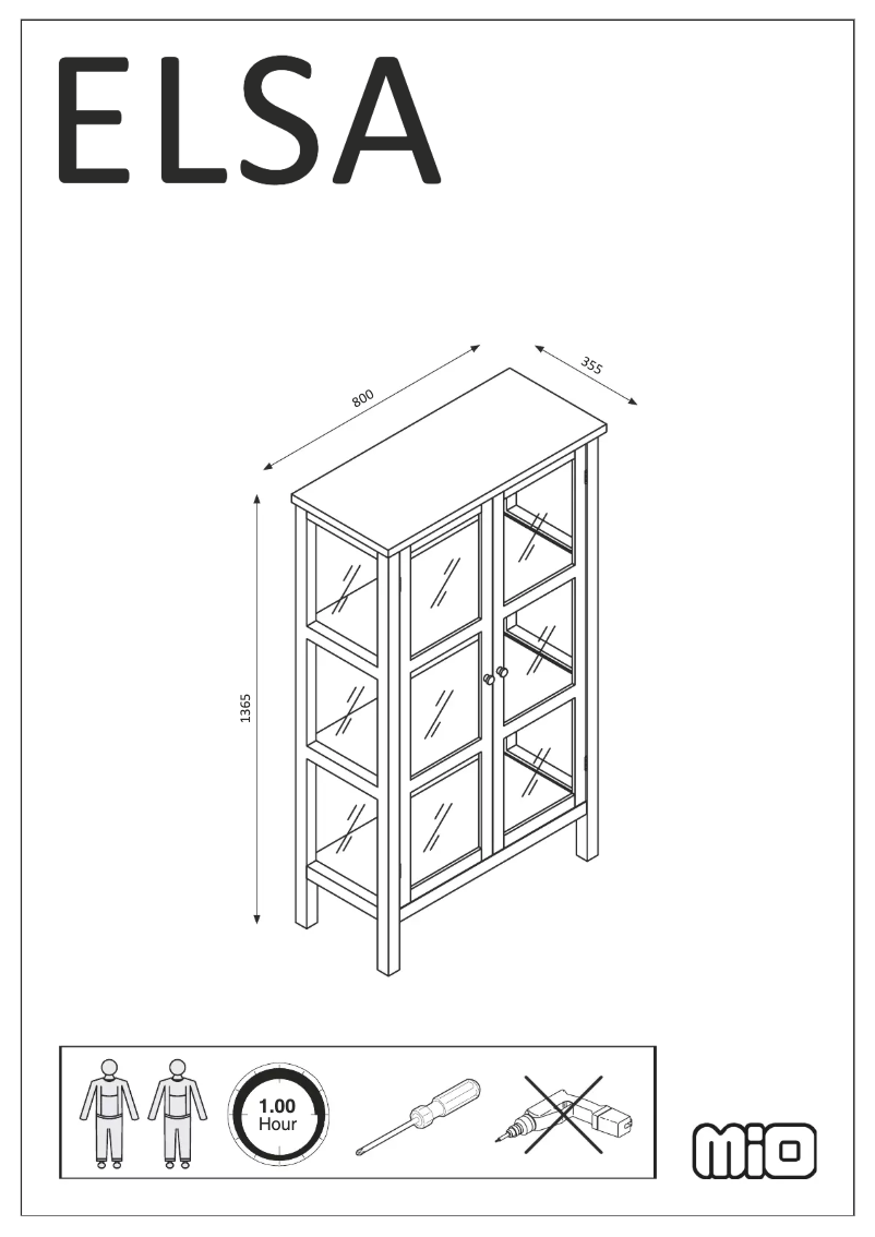 Page 1 de la notice Manuel utilisateur Mio Elsa