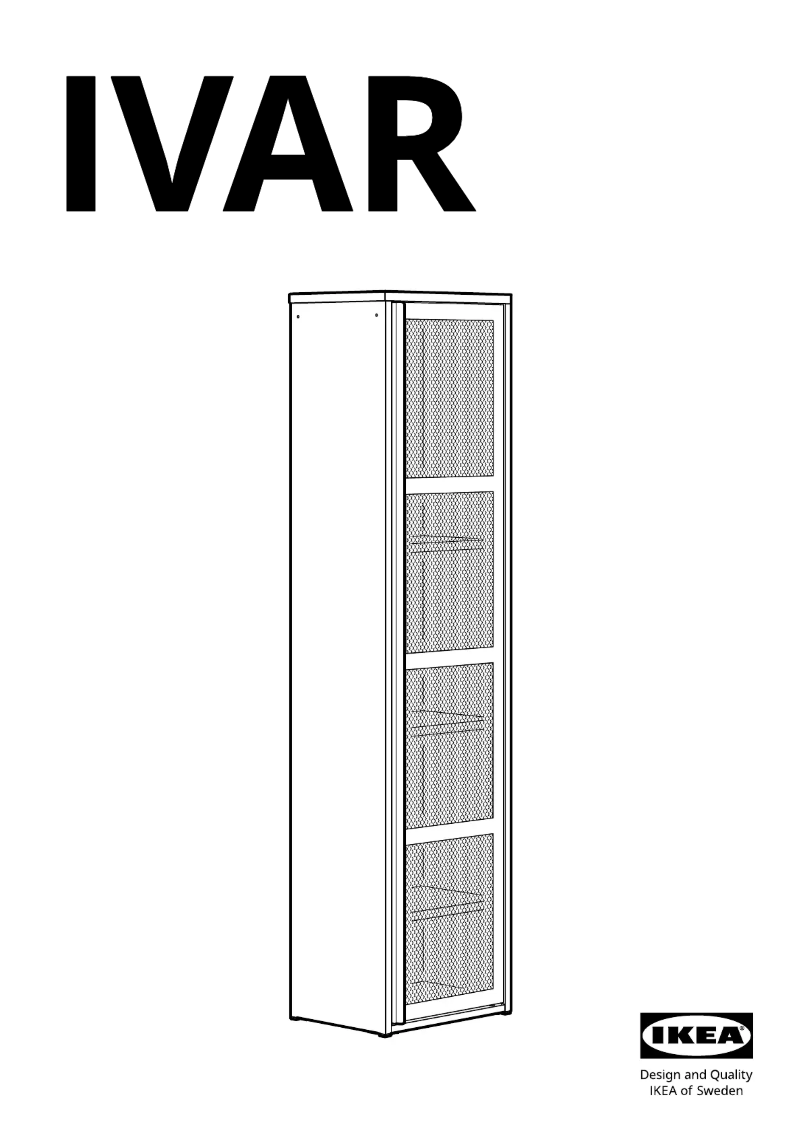 Page 1 de la notice Manuel utilisateur Ikea IVAR 605.312.37