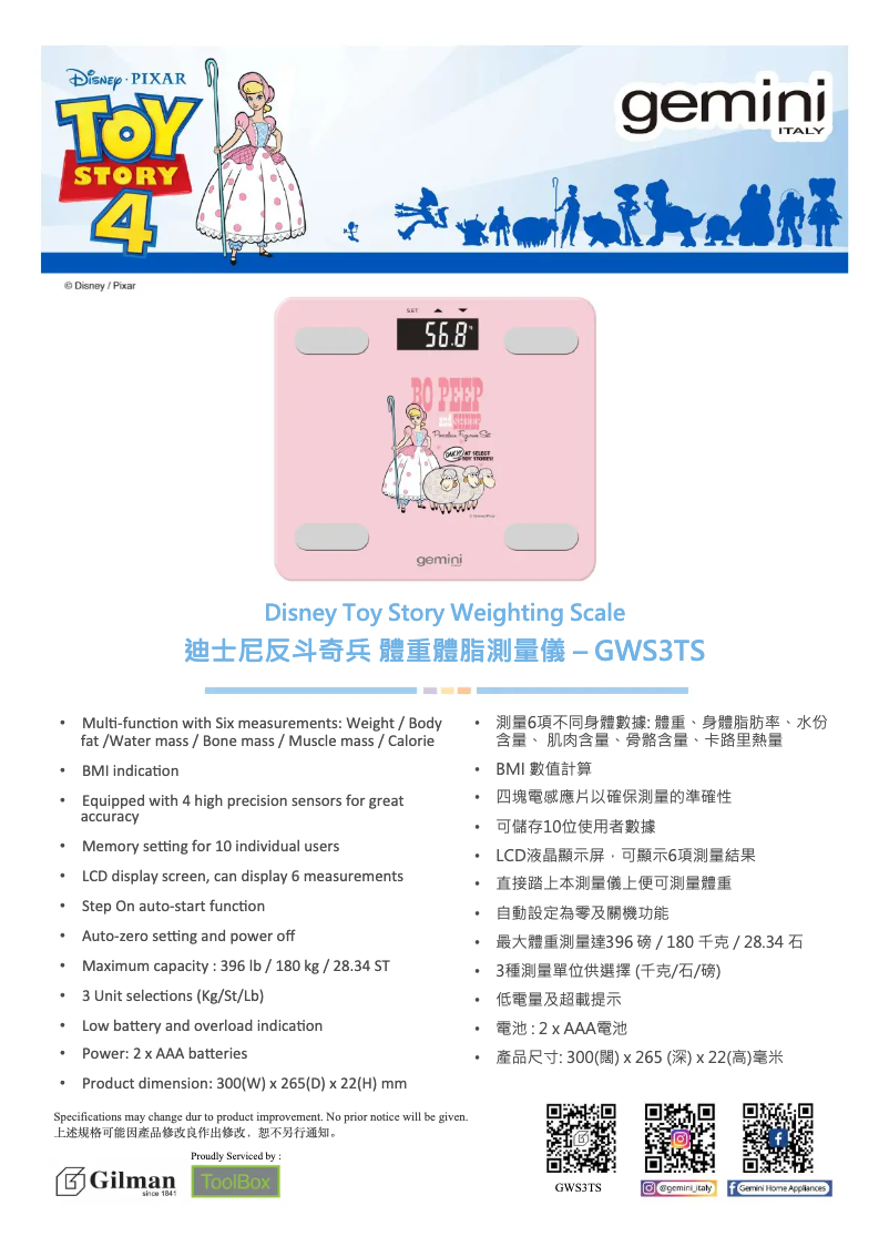 Página 1 del manual Catálogo Gemini GWS3TS