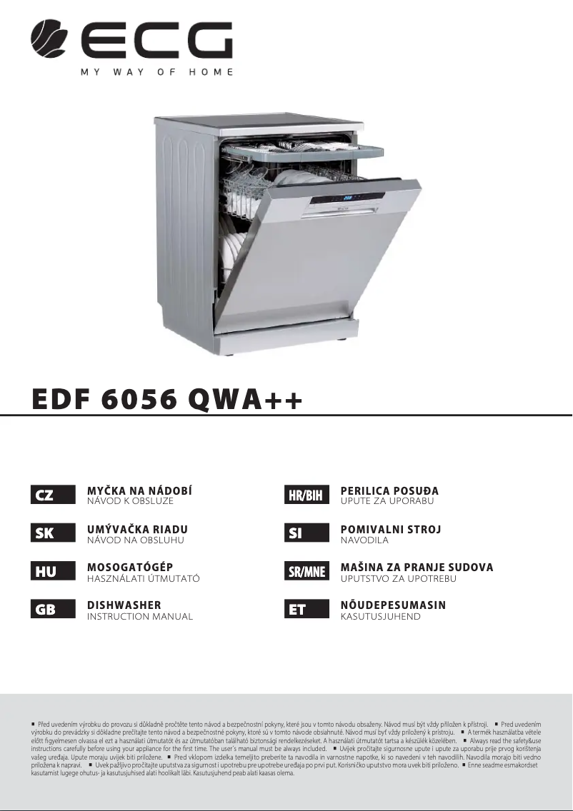 Página 1 del manual Manual de usuario ECG EDF 6056 QWA++