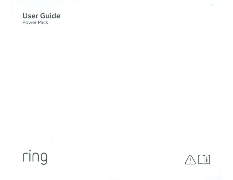 Page 1 de la notice Manuel utilisateur Ring Power Pack