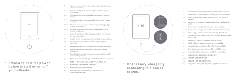Page 1 de la notice Guide de démarrage rapide Kobo Nia