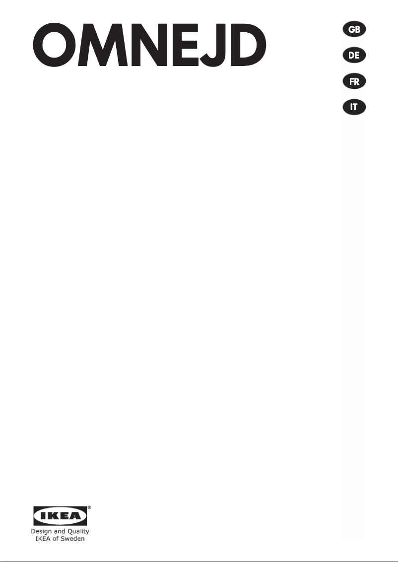 Page 1 de la notice Mode d'emploi Ikea OMNEJD