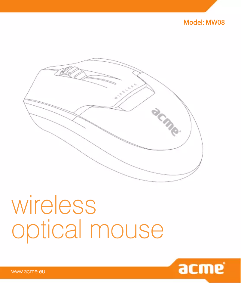 Page 1 de la notice Manuel utilisateur Acme Made MW08